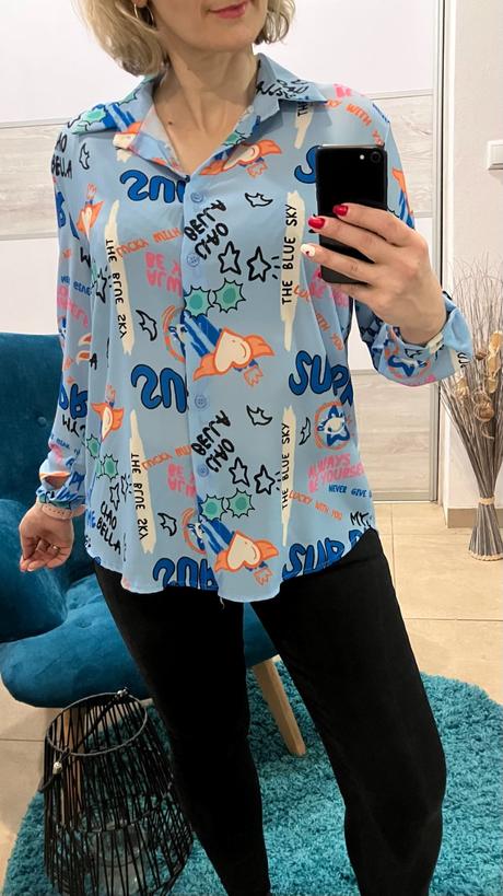 Dámska vzorovaná blúzka (uni), l / m / s