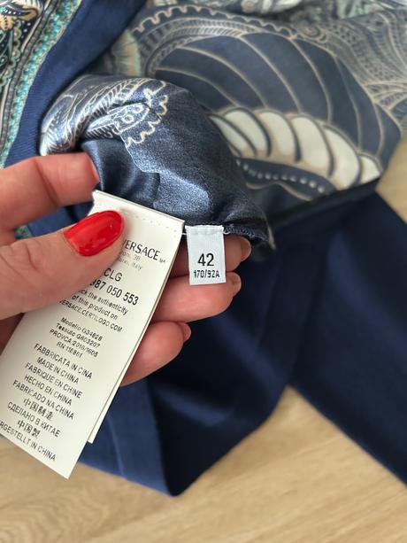 Hodvábny sveter versace collection, versace,l / m