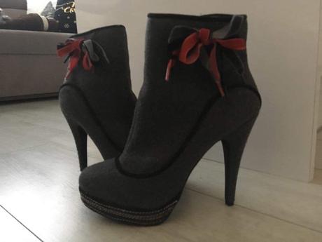 Kotníkové čižmičky na platforme, 38