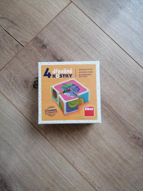 Prvé kocky ovocie s predlohami dino,