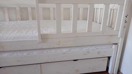 Detská posteľ s pristelkou, šírka (cm): 90,dĺžka (cm): 190