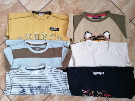 6x tričko, dlhy rukáv, 146