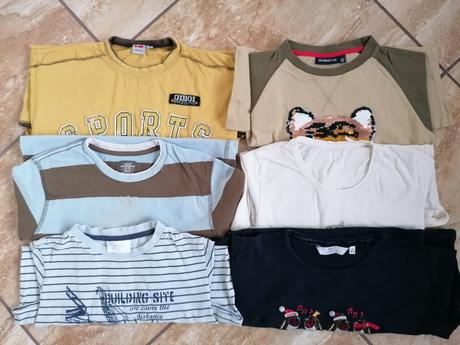 6x tričko, dlhy rukáv, 146