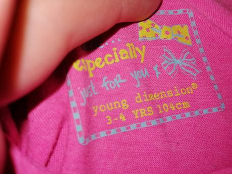 Ružové tričko, young dimension,104