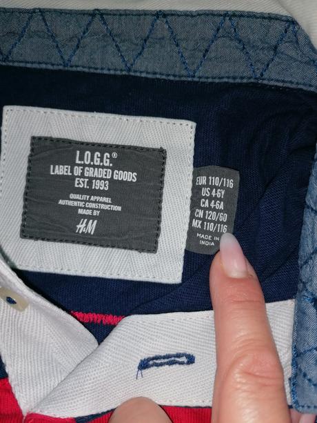 Polokošeľa 110/116, h&m,110