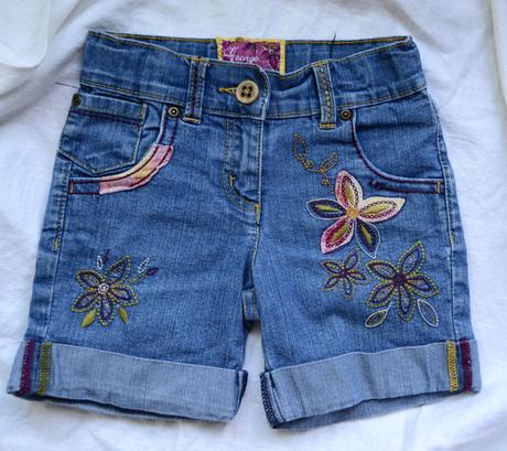 Riflové vyšívané kraťasy, george,116
