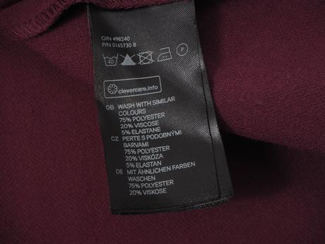 Kvalitné bordové šaty h&m, h&m,36