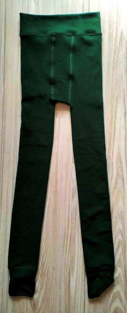 Teplejšie tmavo zelené legíny, v. m/l, 36 - m
