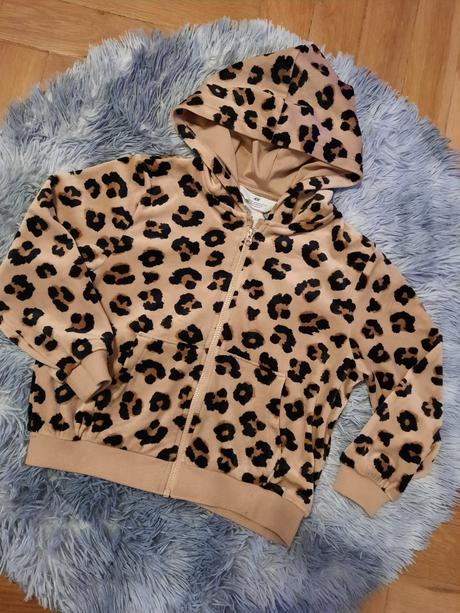 Krásna zamatová mikinka 110/116 od h&m, h&m,110