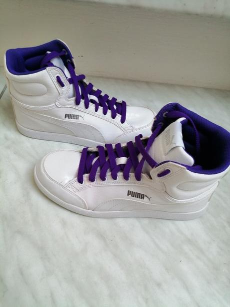 Botasky damske znackove puma bielo fialove vel. 37, puma,37