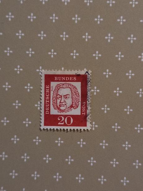 Poštová známka johann sebastian bach 1961, 
