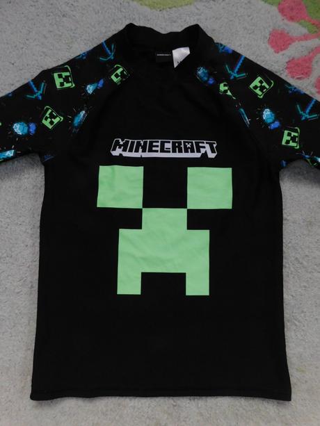 Ochranné tričko do vody m&s minecraft uv 50+, marks & spencer,140