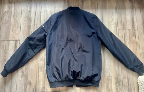 Prechodná tmavomodrá bunda., house,m