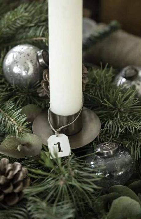 Kovové čísla na adventné sviečky ib laursen, 