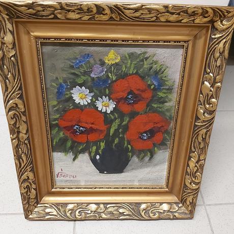 Olejomaľba s rámom signovaná vertési, 