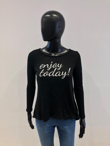 Dámsky sveter s nápisom čierny (xs), terranova,xs