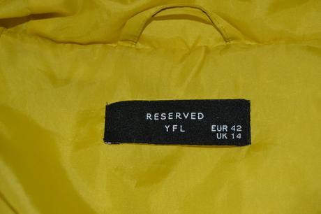 Prešívaná bunda s prírodným perím, veľkosť 42, 42