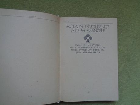 Predám knihu škola pro snoubence a novomanželé, 