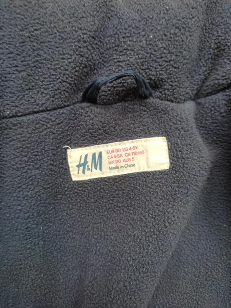 Zimna bunda, h&m,110