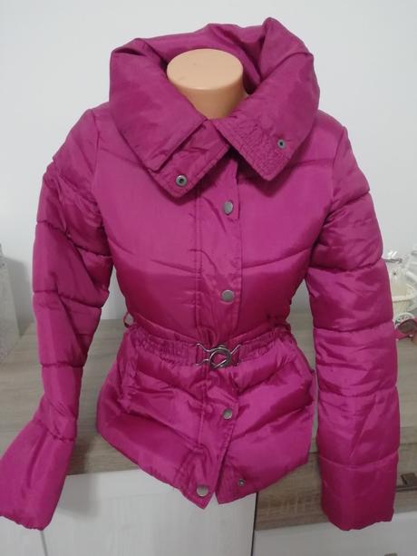 Nadherna zimna cyklamenova bunda xs, s, s