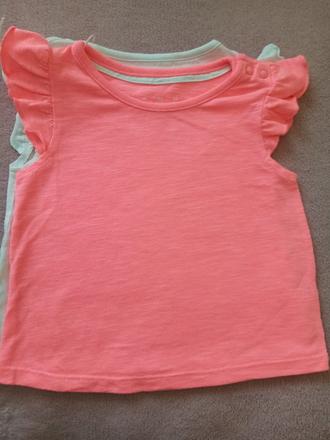 Tričko 2ks veľ. 74, f&f,74