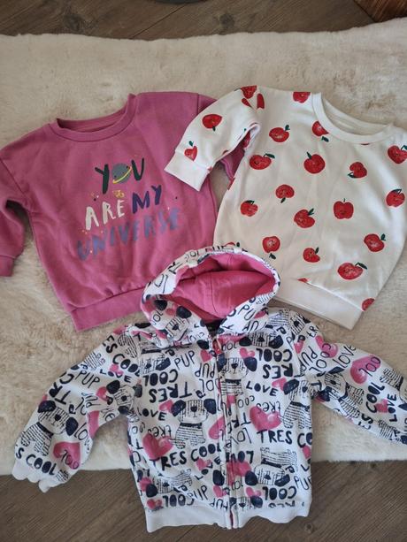 3 krat mikina velkost 80, primark,80