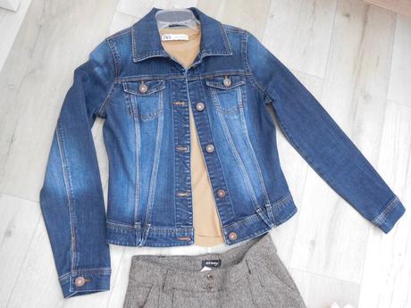 Riflová bunda tmavo modrá-36 v, top top stav,, orsay,36