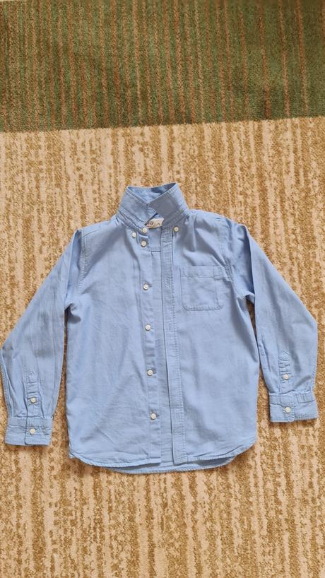 Košeľa s dlhým rukávom, h&m,128