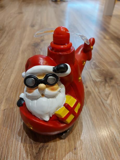 Vianočná led dekorácia vrtulnik, 