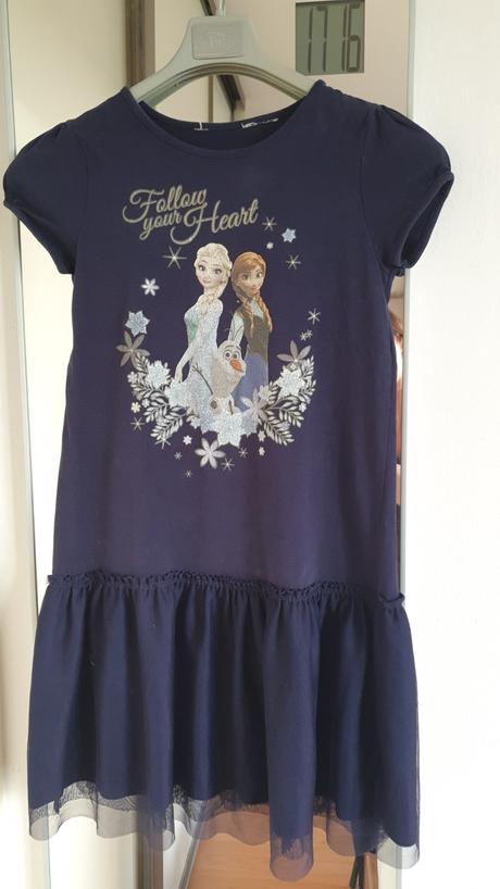Šaty frozen, h&m,134