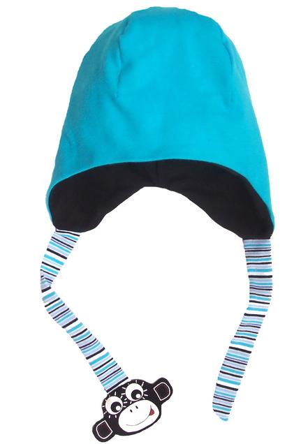 Pinkie čiapka little monkey tyrkys, pinkie,80 / 86 / 92 / 98