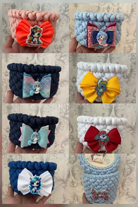 Košícky na sponky/gumicky, 