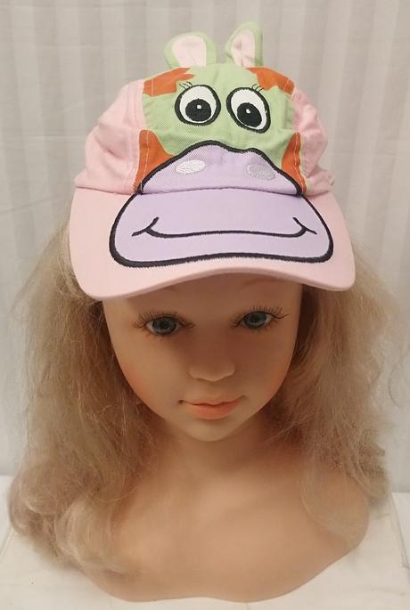 Dievčenská ružová šiltovka žirafa č. 504, 50 cm, 50