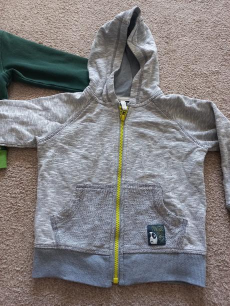 2 mikiny na zips s kapucnou, 98/104, next,98