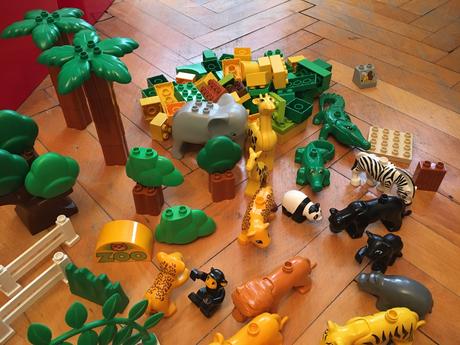 Lego duplo šelmy velka sada -gepard, puma +kocky, 