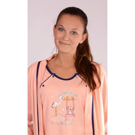 Materská nočná košieľka so županom, vienetta secret,36 - xxl