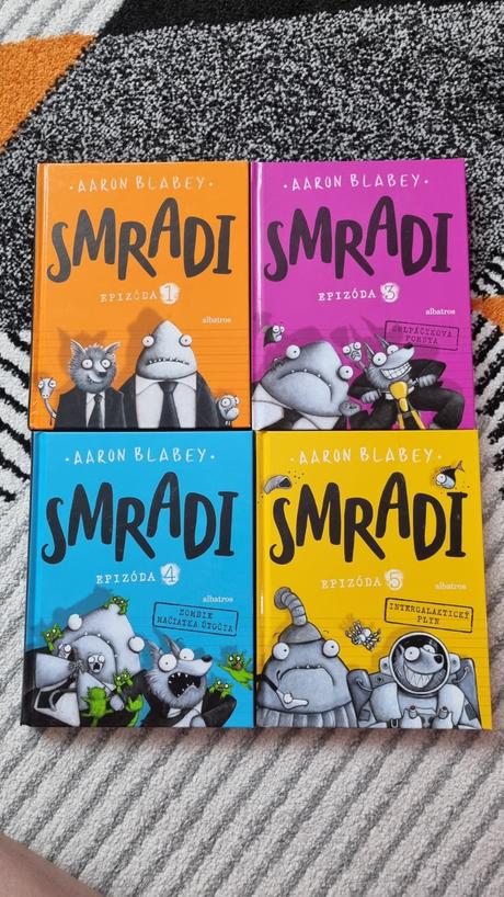 Knihy smradi 1, 3, 4, 5,