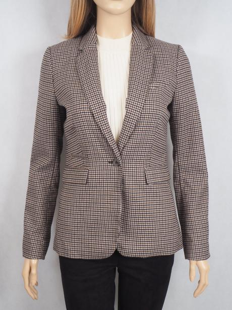 Kvalitné kockované sako h&m, h&m,36