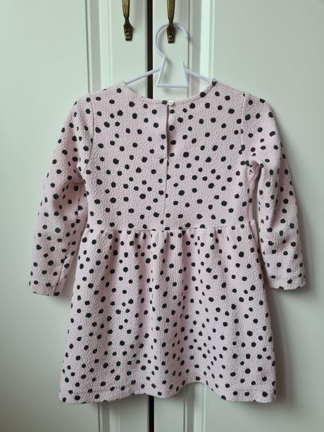 Dievčenské saty na chladnejšie počasie, h&m,98