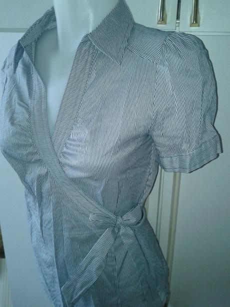 Zavinovacia pruhovaná blúzka h&m veľ. s, h&m,s