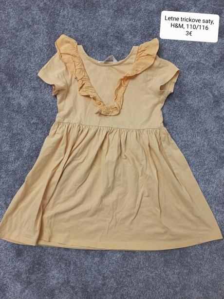 Letne trickove saty, h&m, 110/116, h&m,110