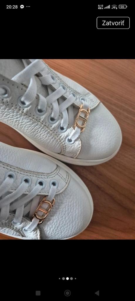 Dámske kožené tenisky twinset, 38