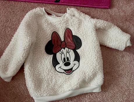 Huňatá mikina minnie mouse, disney,98