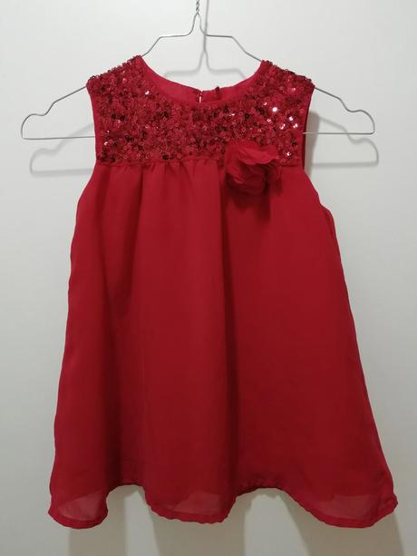 Červený top tunika blúzka, george,116