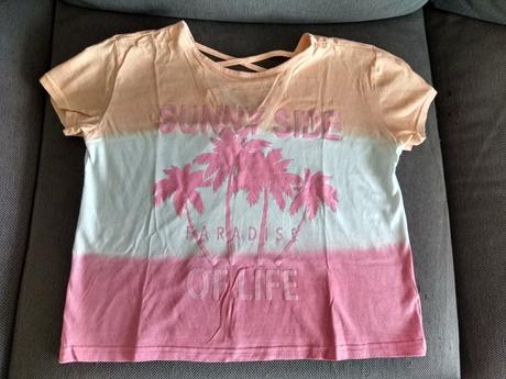 Tricko / crop top so snurovackou - vel. 146/152, 146