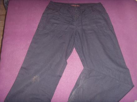 2+1 modre lanove nohavice, l