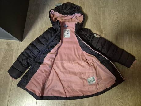 Zimna predlzena bunda dievcenska, 122 vel., dopodopo,122