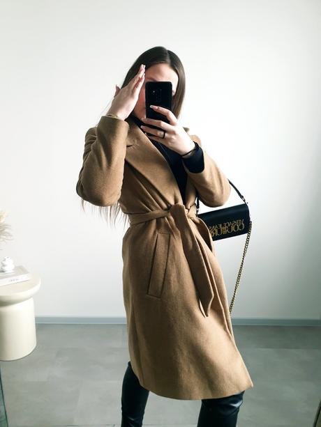 Kabát s prímesou vlny s, stradivarius,s