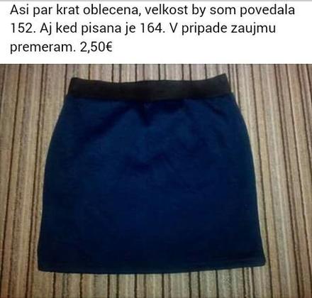 Dievčenska sukňa, 152