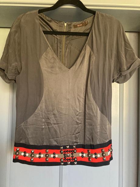 Reiss silk top, s